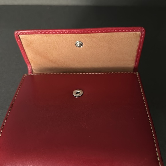 Coach Red Leather Women's Wallet - Picture 6 of 6